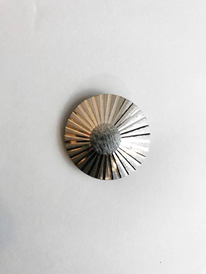 Vintage Western Deutschland Silber Schal-Clip 1970S Minimalist Schmuck von chrisaliciavintage
