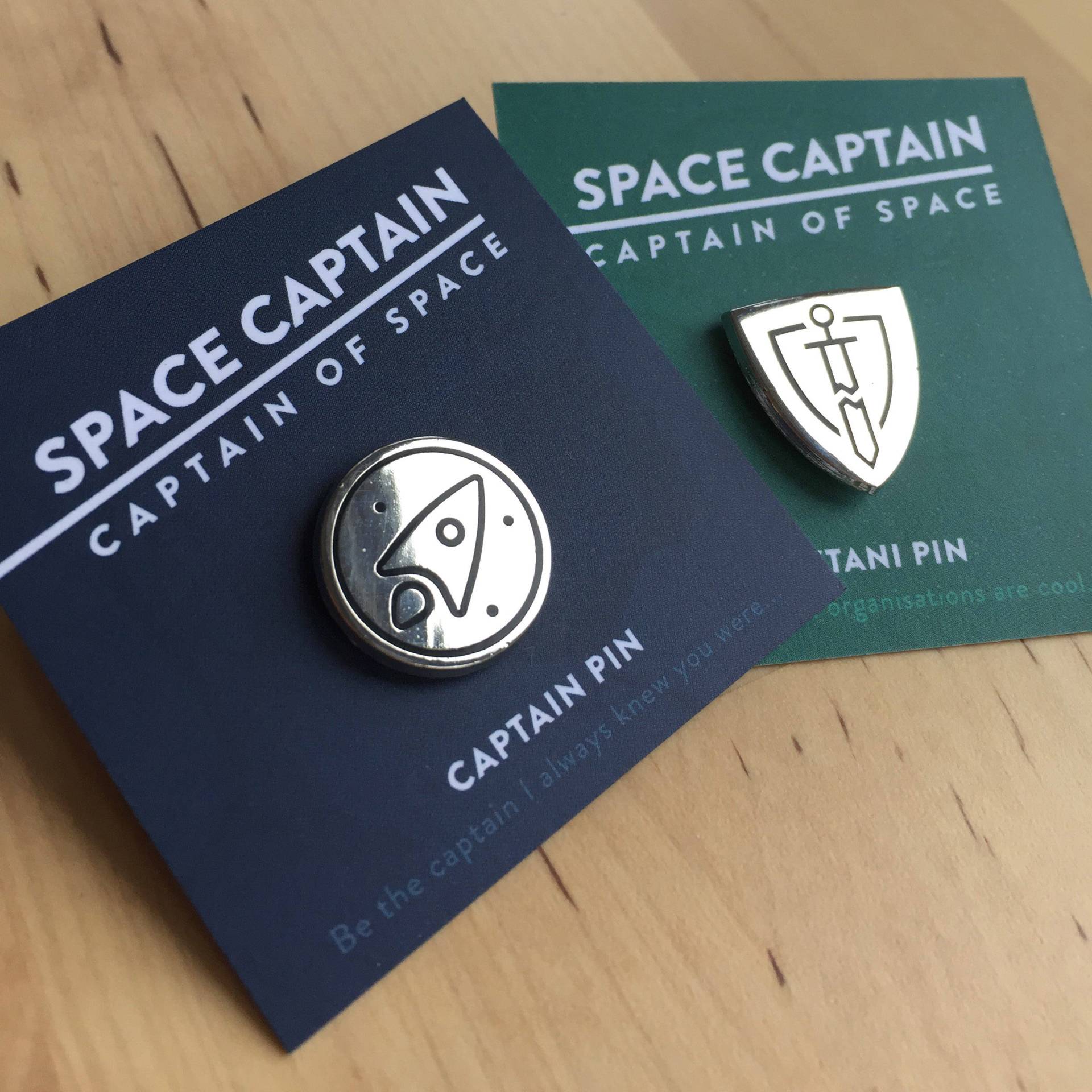 Space Captain Emaille Pins Space Captain Emaille Pins von chrisbaldie
