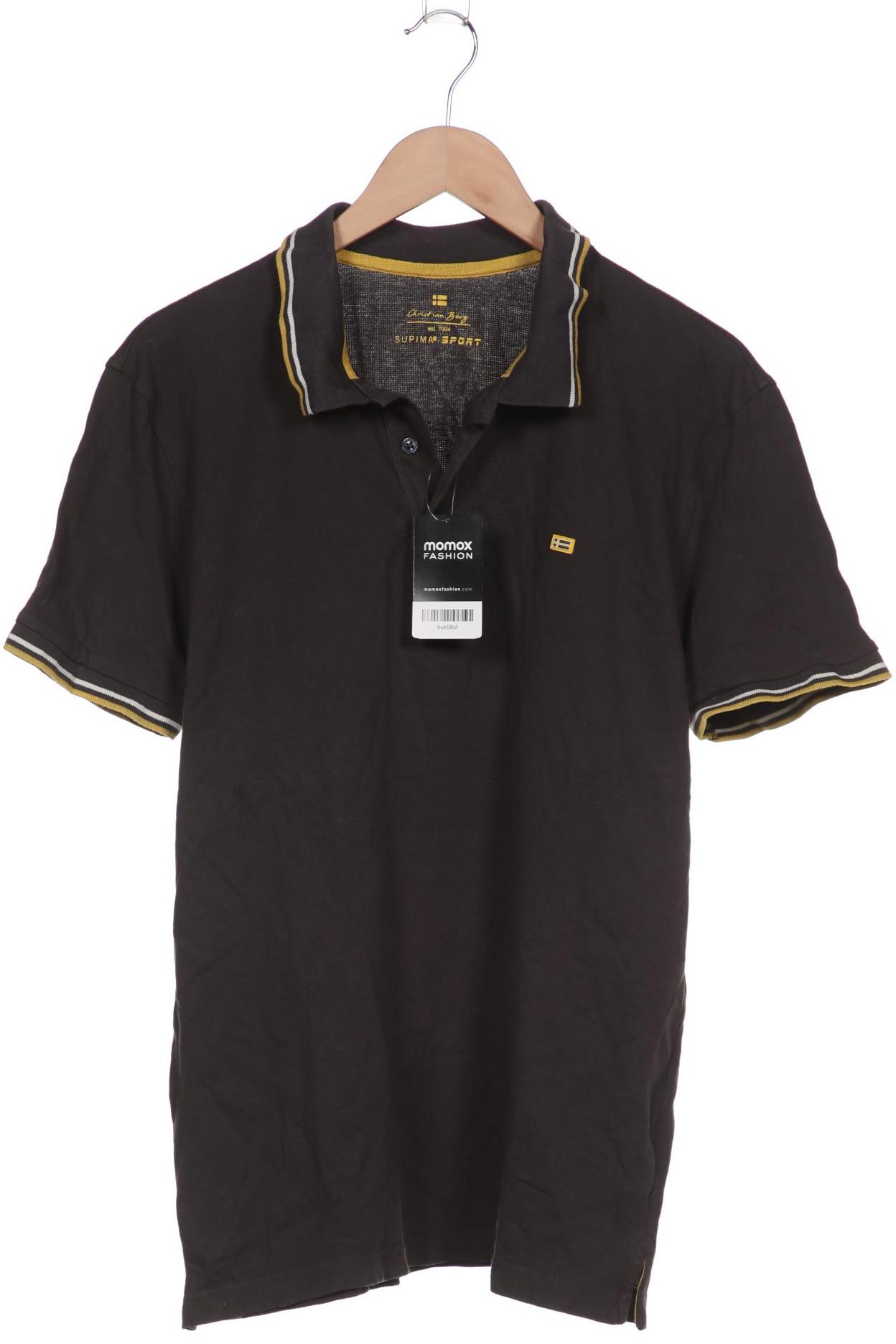 Christian Berg Herren Poloshirt, grau von christian berg