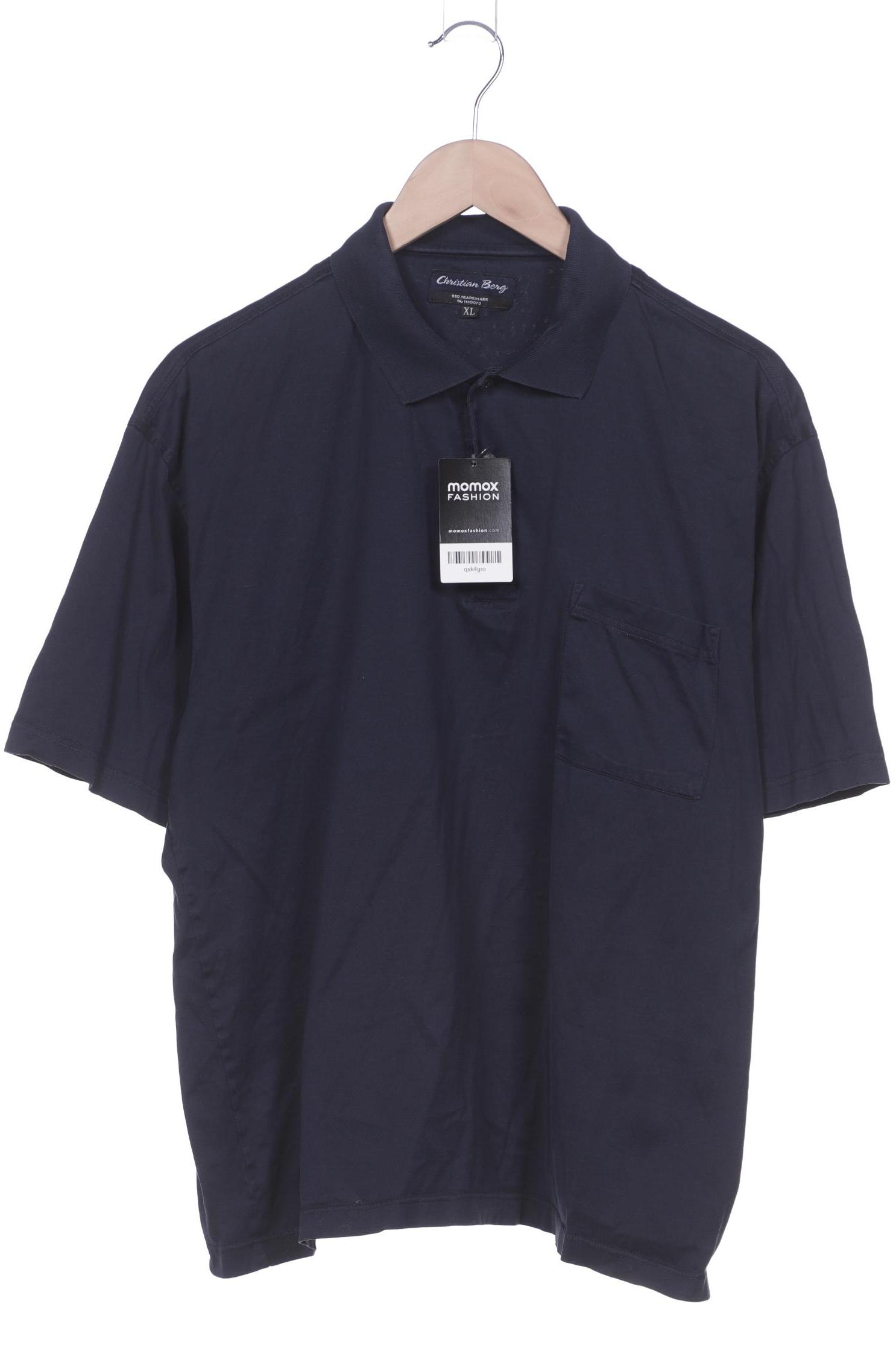 Christian Berg Herren Poloshirt, marineblau von christian berg