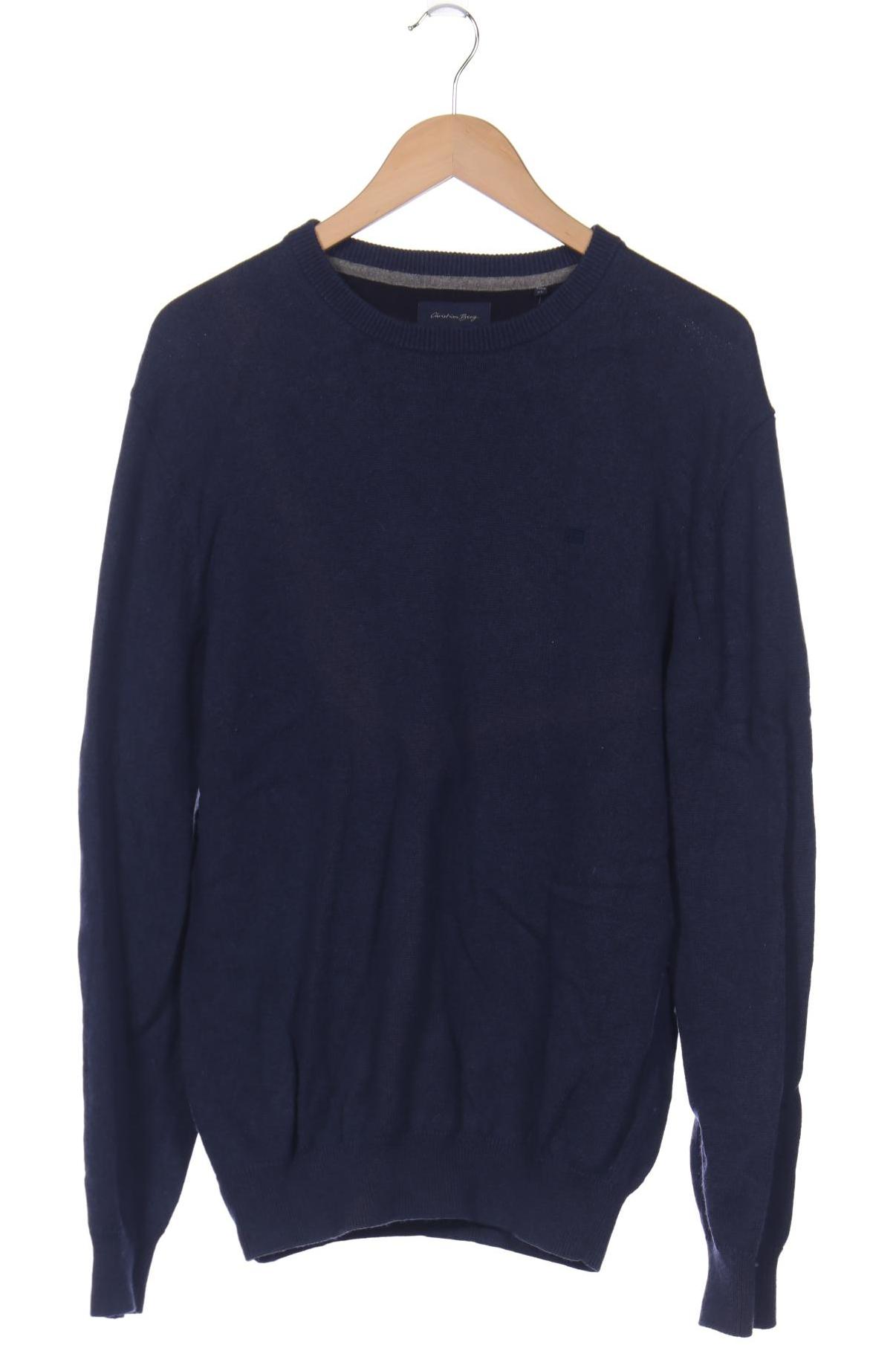 Christian Berg Herren Pullover, blau von christian berg