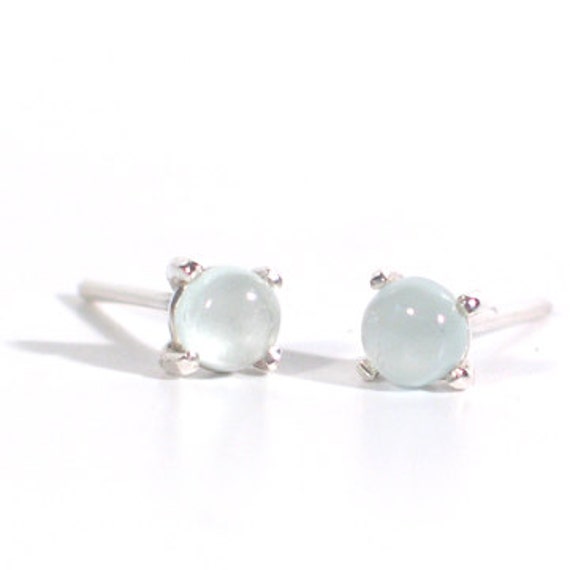 Aquamarin Sterling Silber Ohrstecker von christinebossler