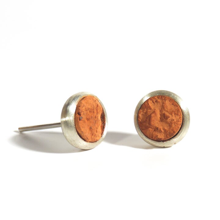 Satin Sterling Silber Ohrringe, Handgemachte Leichte Ohrringe von christinebossler