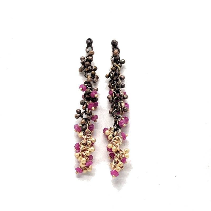 Ohrhänger Mit 14K Gold Und Rubin von christinebossler