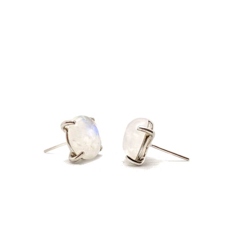 Regenbogen Mondstein Ohrringe von christinebossler