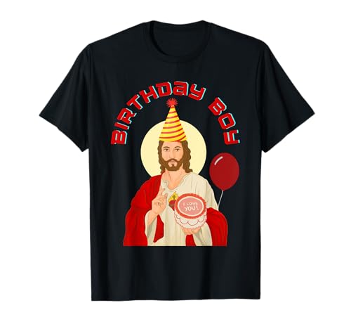 Jesus -Birthday Boy Weihnachten T-Shirt von christmas frog