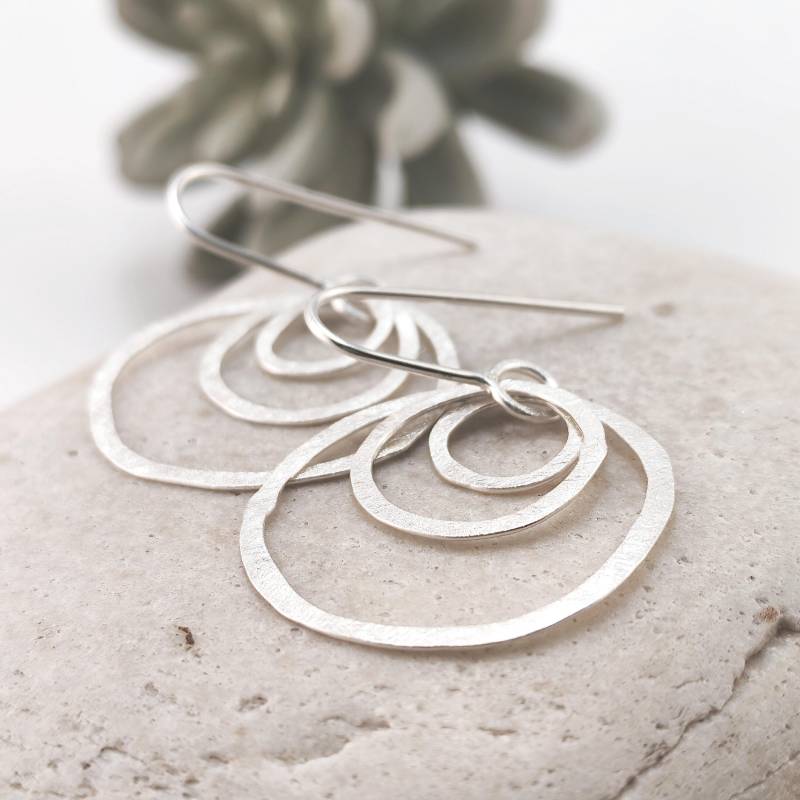 Absolut Einmalige Statement-Ohrringe, Kunstvoll Von Hand Geschmiedetes Silber, Schwarzwald Naturdesign von christophdausdesign