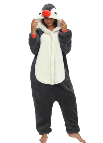 chuangminghangqi Pyjama Strampler Overall Tier Erwachsene Unisex Kostüm Onesie Sleepwear Jumpsuit Kleidung Nacht Kapuze Strampler Loungewear Warm Weich Party Party Abend, Affe, 46 von chuangminghangqi