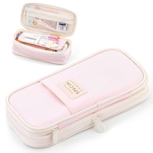 Federmäppchen mit großem Fassungsvermögen, großes Fassungsvermögen, Federmäppchen mit Reißverschluss, großes Federmäppchen, Schreibwaren-Stift, tragbare Bleistifttasche, Kosmetiktasche, tragbare von chunyuwen
