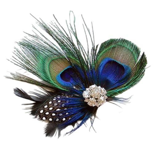 1920er Jahre Blingbling Haarspange für Frauen Flapper Kopfschmuck Kopfbedeckung für Party Party Elegante Feder Glitzer Strass Feder Haarspangen von churuso