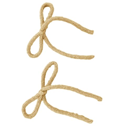 Gestrickte elegante schlichte Seitenclip Haarspange süße Mädchen festliche Schleife Balletcore Haarspange von churuso