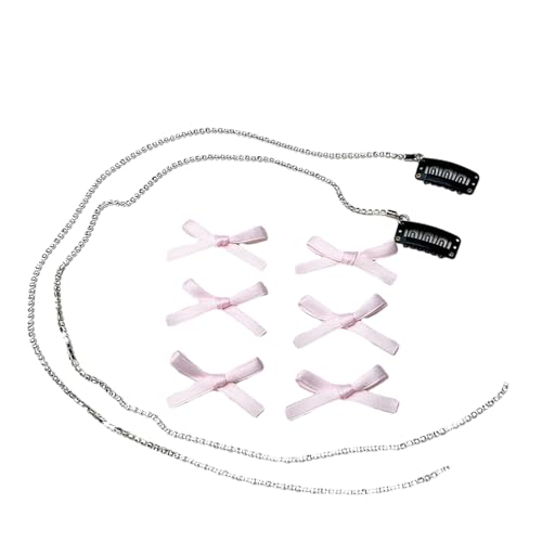 churuso Haarspangen mit Schleife, Strass, Quasten, Haarschleifen für Damen, Mini-Schleife, Haarspange für Damen von churuso