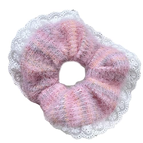 Vintage Floral Große Srunchies Mit Spitzenbesatz Französische Damen Haargummi Haarband Dickes Haar Scrunchy Pferdeschwanzhalter Bär Haarschmuck von churuso