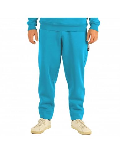 chuwak Premium Velours-Jogginghose - Hochwertige Jogger-Sweatpants - Trainingshose mit Taschen und Gummizug - Alltagsmode für die Straße, Karibisches Meer, M von chuwak