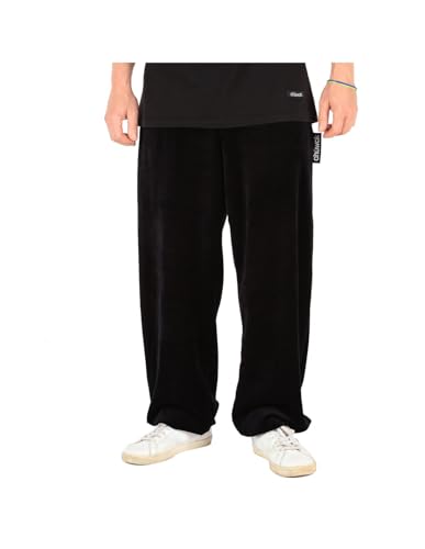 chuwak Premium Velours-Jogginghose - Hochwertige Jogger-Sweatpants mit verstellbaren Bündchen - Trainingshose mit Taschen und Gummizug - Alltagsmode für die Straße, Grau, L von chuwak