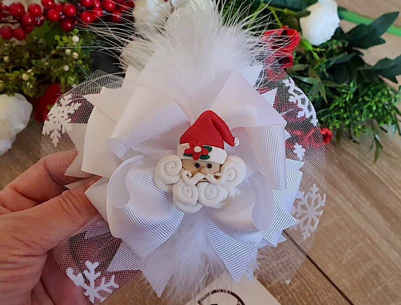 Nikolaus Baby Stirnband Weihnachten Urlaub Haarspange von cicekdizayn