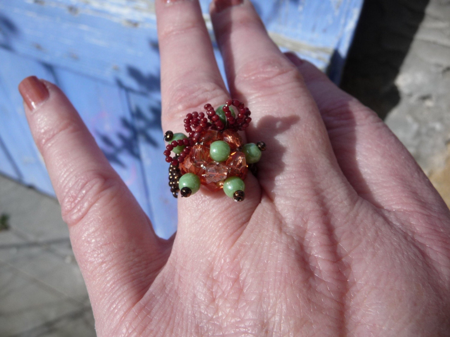 Princesse Aux Petits Pois Handmade in Frankreich Perlenring von cielmesbijoux