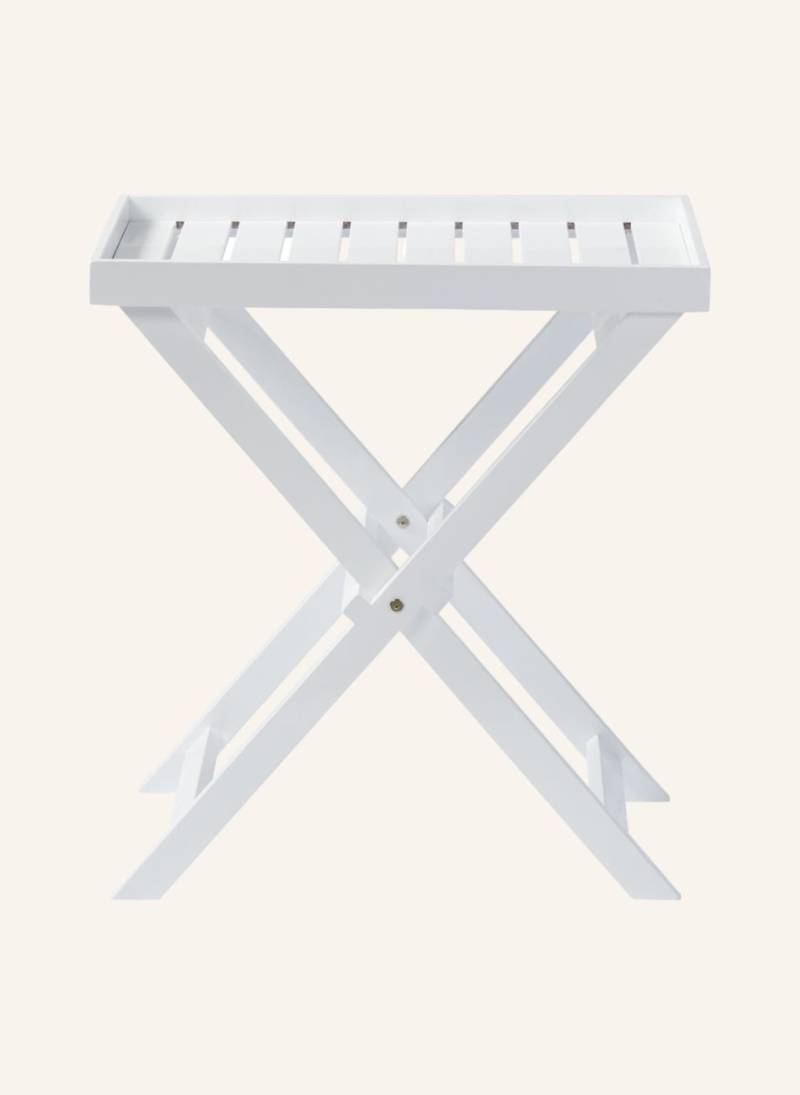 Cinas Tablett-Beistelltisch Classic weiss von cinas