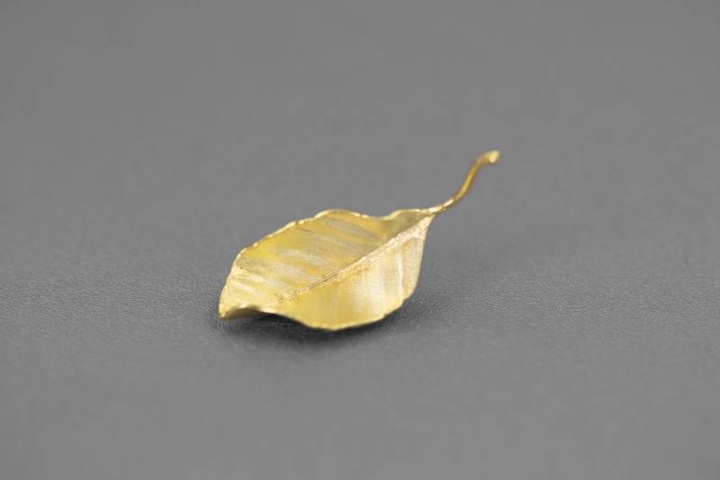 Herbst Blätter Charme Brosche-sterling Silber Brosche-Matt Silber-Ernte Erntedank Schmuck-Geschenk Für Frau von cindysilverstudio