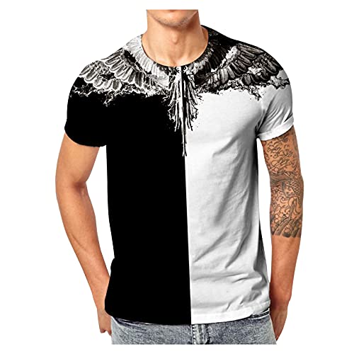 Herren T-Shirt Junge Männer Tops, 3D Druck Sport Kurzarm Casual Top Rundhals Shirts Männer lustige Geschenke für männer von cinnamou Herren