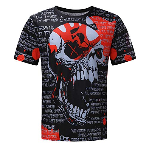 Herren T-Shirt Junge Männer Tops, 3D Druck Sport Kurzarm Casual Top Rundhals Shirts Männer lustige Geschenke für männer von cinnamou Herren