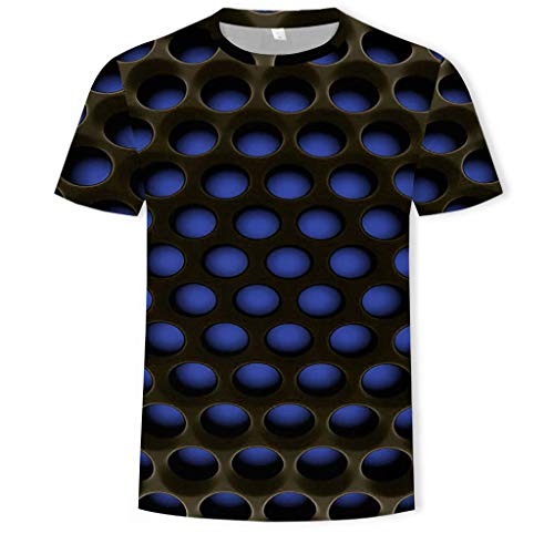 cinnamou Herren T-Shirt mit Dreidimensionale Grafiken Print, 3D Druck Sport Kurzarm Casual Top Rundhals Shirts Männer lustige Geschenke für männer von cinnamou Herren