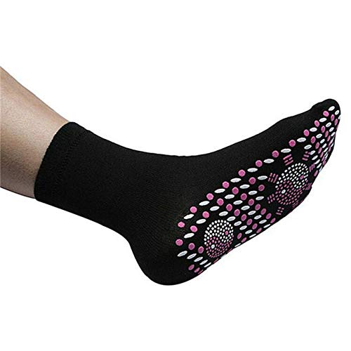 cinnamou Unisex Selbsterhitzung Warm Fußmassage Magnetisch Warme Sportsocken - Herren Damen Kurze Baumwolle Wandersocken Trekkingsocken Sportsocken Arbeitssocken Hause Büro Outdoor Sport von cinnamou