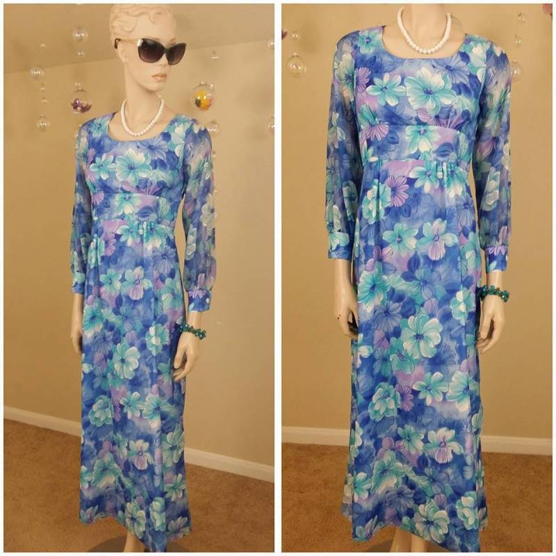 Vintage 70Er Jahre Blumenkleid Von Carol & Mary Honolulu Vintage 70Er Jahre Blumenkleid Von Carol & Mary Honolulu von circuitvintage