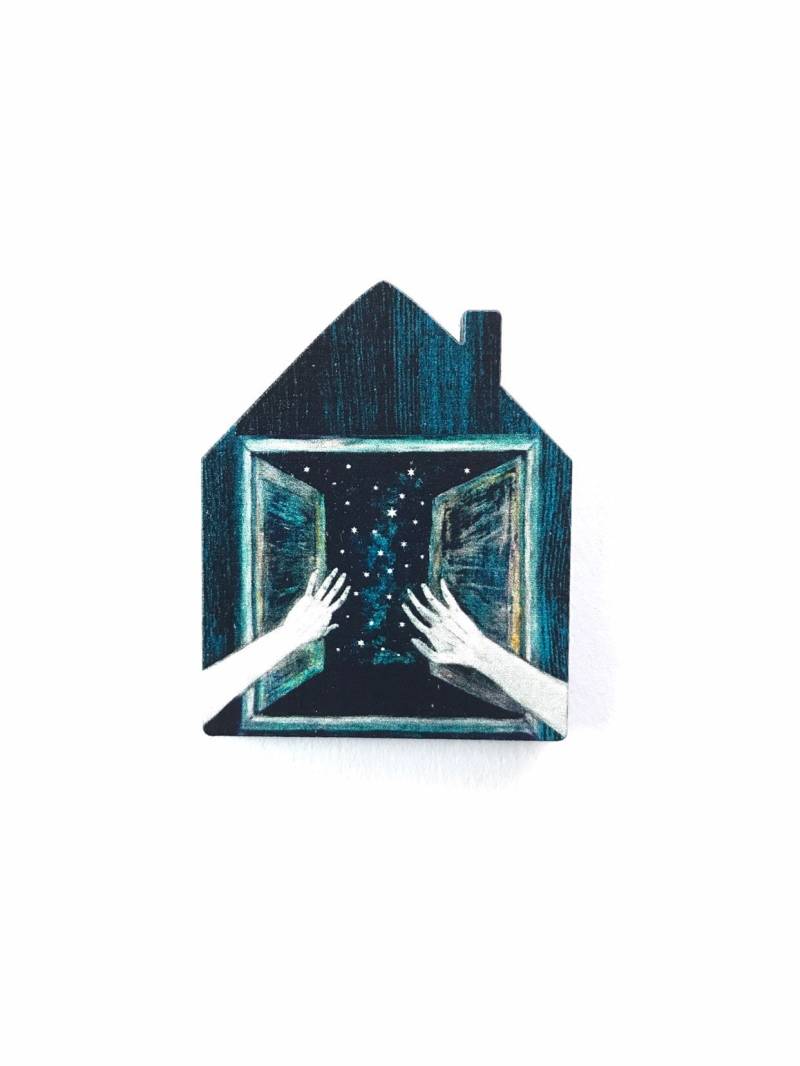 Hausbrosche, Einweihungsgeschenk, Fensterbrosche, Handbrosche Hausbrosche, Einweihungsgeschenk, Fensterbrosche, Handbrosche von ciutecreations
