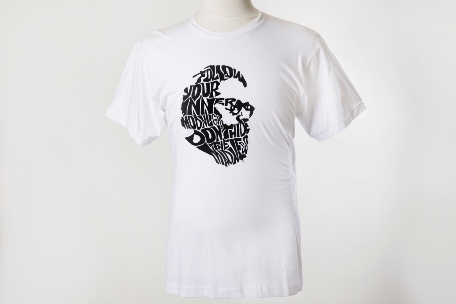 Allen Ginsberg T-Shirt | Handgedrucktes Siebdruck-Grafik-T-Shirt-Zitat von civildisobedience