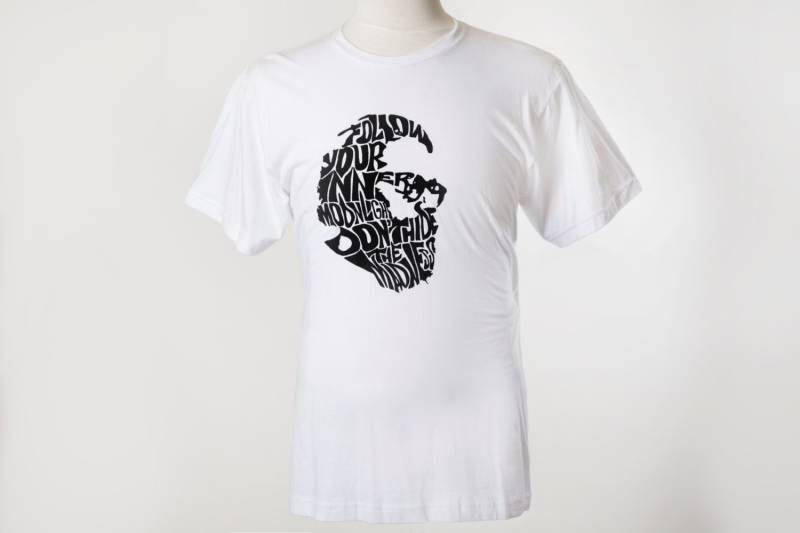 Allen Ginsberg T-Shirt | Handgedrucktes Siebdruck-Grafik-T-Shirt-Zitat Allen Ginsberg T-Shirt | Handgedrucktes Siebdruck-Grafik-T-Shirt-Zitat von civildisobedience