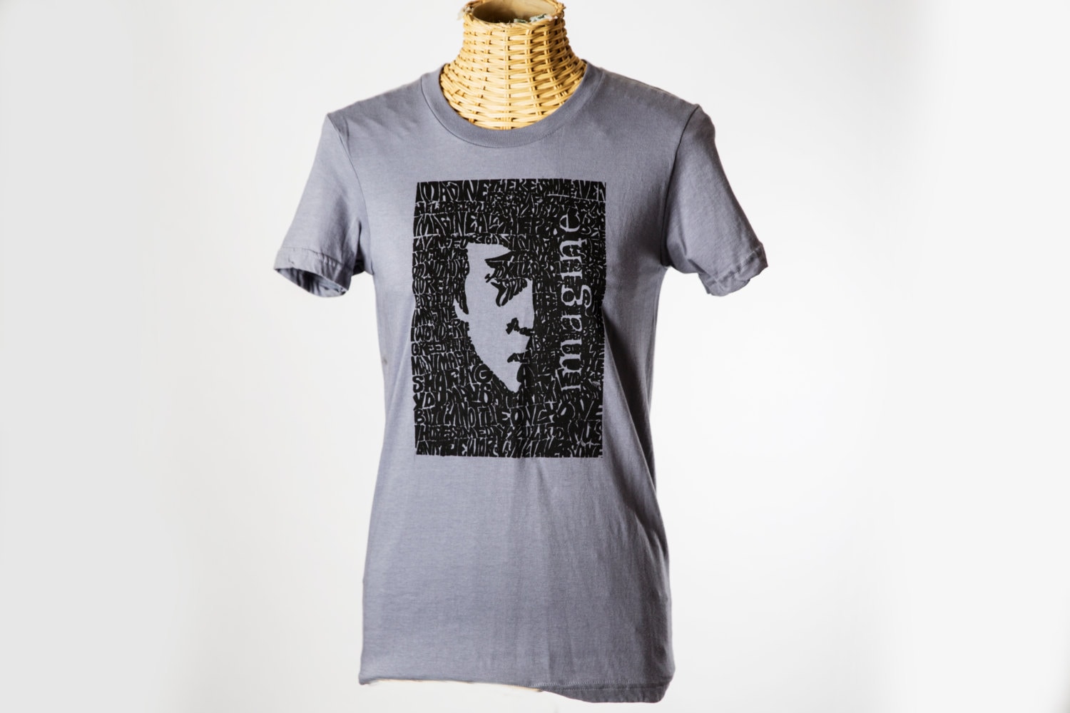 John Lennon T-Shirt | Handgedrucktes Siebdruck-Grafik-T-Shirt-Zitat von civildisobedience