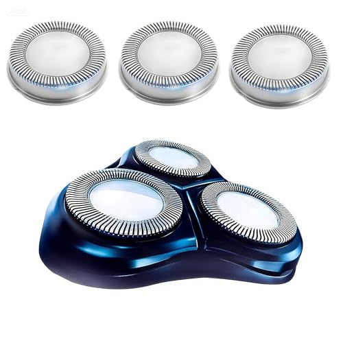 3 Stück HQ56 Ersatzköpfe kompatibel mit Philips Norelco Rasierern – passend für HQ4/HQ5/HQ55/HQ851 Serie, Präzisions-Edelstahlklingen für Nass-/Trockenrasur (kein Original) von ckslkek