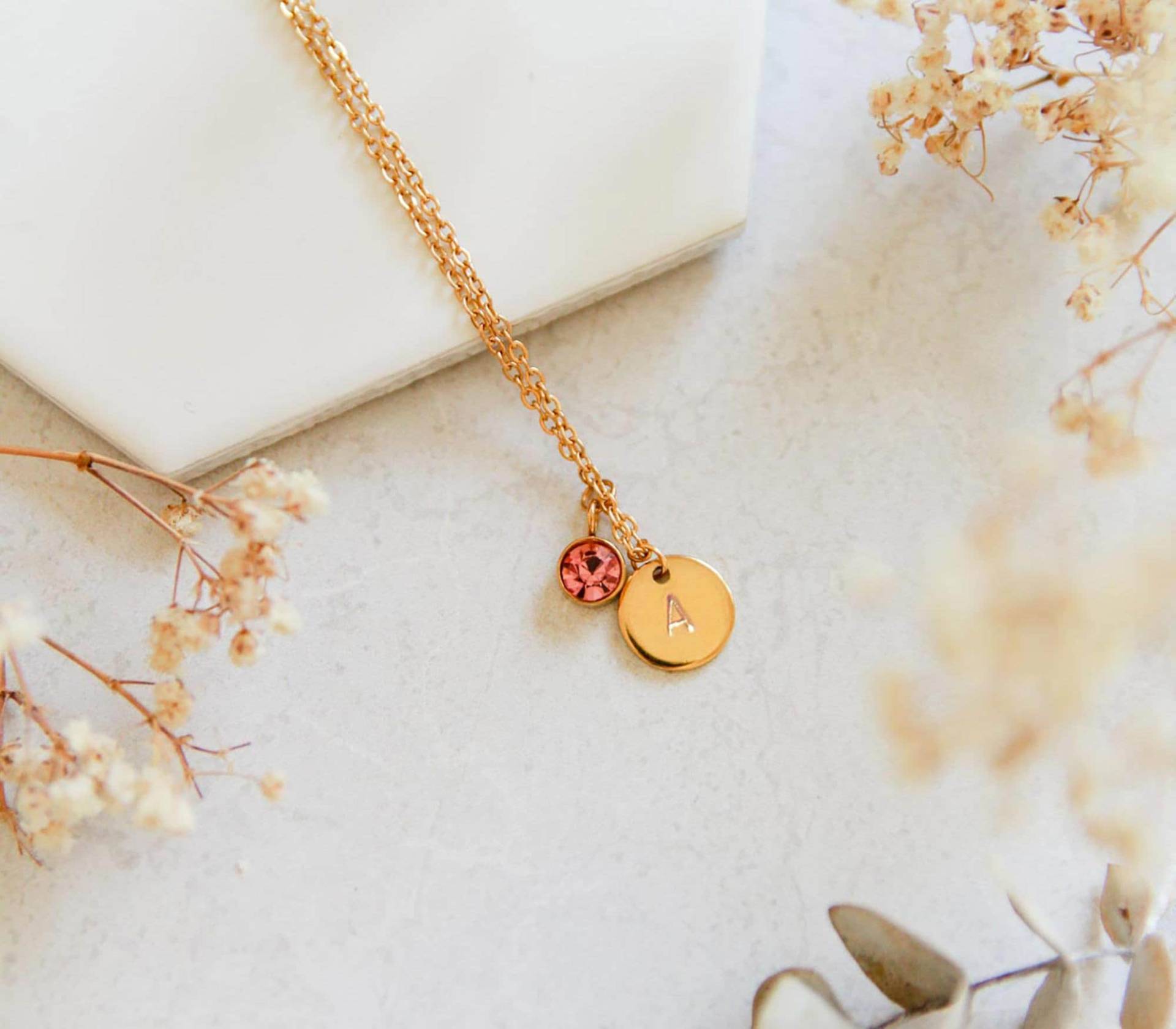 Initial Halskette | Personalisierte Buchstabe Hand Gestempelt Namen Zierlicher Geburtsstein Schmuck Brautjungfer Geschenk Initial Halskette | Personalisierte Buchstabe Hand Gestempelt Namen Zierlicher Geburtsstein Schmuck Brautjungfer Geschenk von claspandcompany