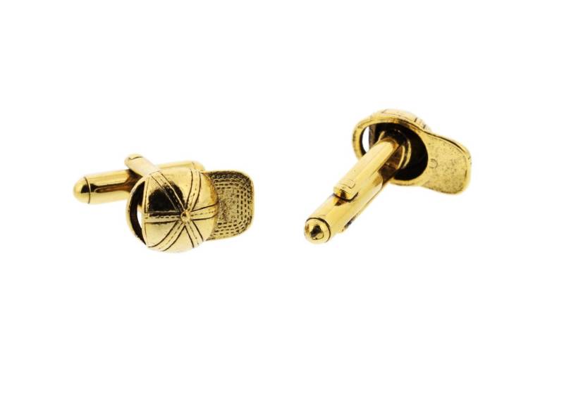 Gold Baseball-Hut Manschettenknöpfe von classiccufflinks