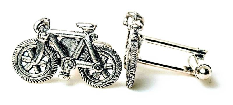 Silber Fahrrad Manschettenknöpfe von classiccufflinks