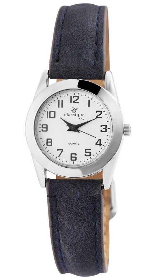 classique Quarzuhr 1900216 Classique Damenuhr mit XXL-Band aus Lederimitat von classique
