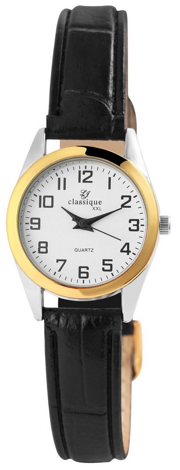 classique Quarzuhr 1900217 Classique Damenuhr mit XXL-Band aus Lederimitat von classique