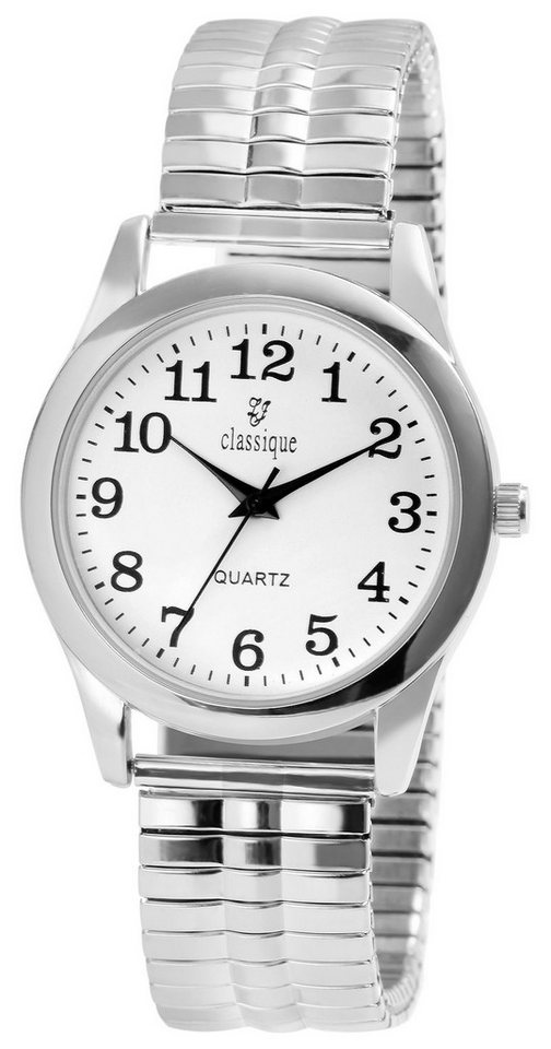 classique Quarzuhr 2700010 Classique Herrenuhr mit Edelstahlzugarmband von classique