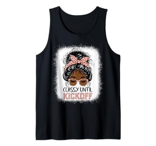 Klassischer Fußball bis zum Anpfiff Messy Bun schwarz für Damen und Mädchen Tank Top Klassischer Fußball bis zum Anpfiff Messy Bun schwarz für Damen und Mädchen Tank Top von classy until kickoff messy bun
