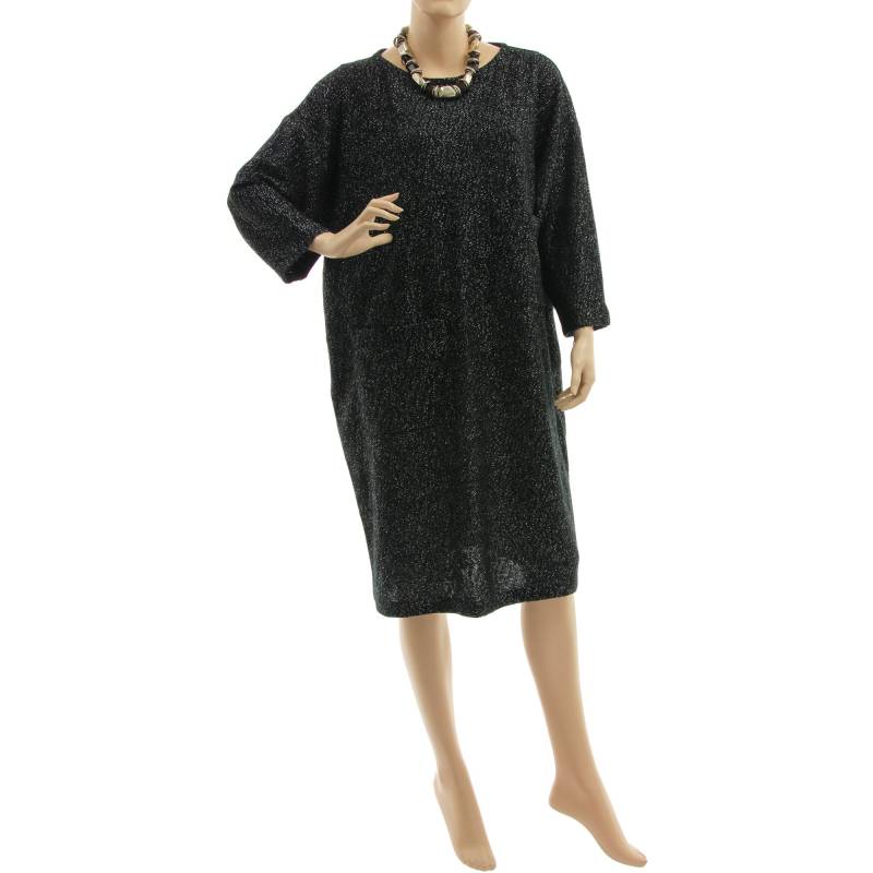 Black Sweater Dress With Silver Glitter, Plus Size Black Merino Wool Dress, Knitted Occasions L-xl, Us 14-18 Black Sweater Dress With Silver Glitter, Plus Size Black Merino Wool Dress, Knitted Occasions L-xl, Us 14-18 von classydress