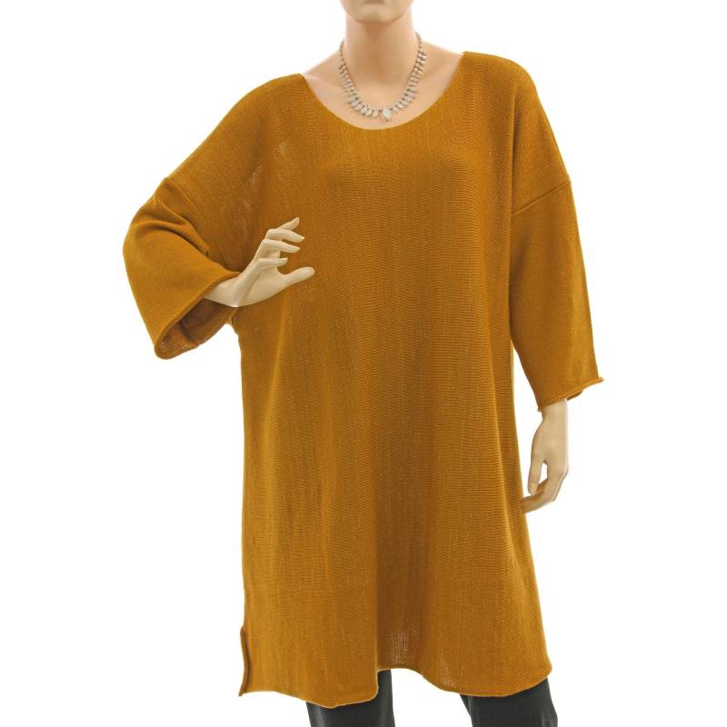Brown Merino Wool Sweater Tunic, Knitted Oversized Plus Size Brown With Gold Glitter, Loose Tunic De L-xl Us 16-20 Brown Merino Wool Sweater Tunic, Knitted Oversized Plus Size Brown With Gold Glitter, Loose Tunic De L-xl Us 16-20 von classydress