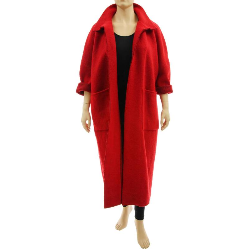Maxi Plus Size Red Wool Coat Duster, Fall Winter Spring Long Boiled Coat, Oversized Loose Maxi Duster De L-xxl, Us 16-22 Maxi Plus Size Red Wool Coat Duster, Fall Winter Spring Long Boiled Coat, Oversized Loose Maxi Duster De L-xxl, Us 16-22 von classydress
