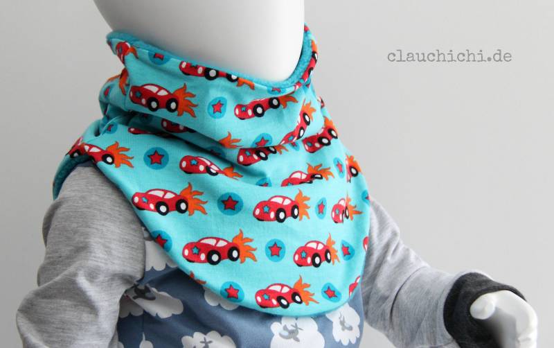 Schlupfschal Rennauto Kind von clauchichi