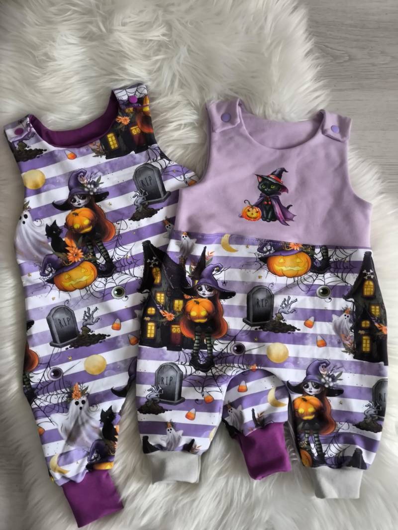 strampler Baby Romper Halloween Hexe von claudicreativecom