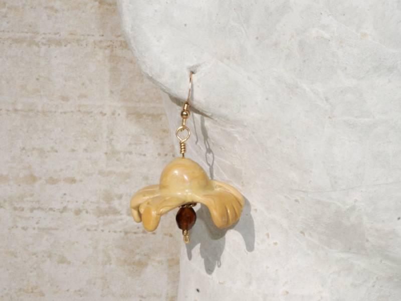 Popcorn Ohrringe Wasserkocher Mais, Für Popcorn-Liebhaber, Große Pop Mit Perle Samen Popcorn Ohrringe Wasserkocher Mais, Für Popcorn-Liebhaber, Große Pop Mit Perle Samen von claythingsofdewire