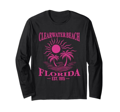 Clearwater Beach Florida FL Souvenirs Herren Damen Mädchen Langarmshirt Clearwater Beach Florida FL Souvenirs Herren Damen Mädchen Langarmshirt von clearwater beach florida FL souvenirs