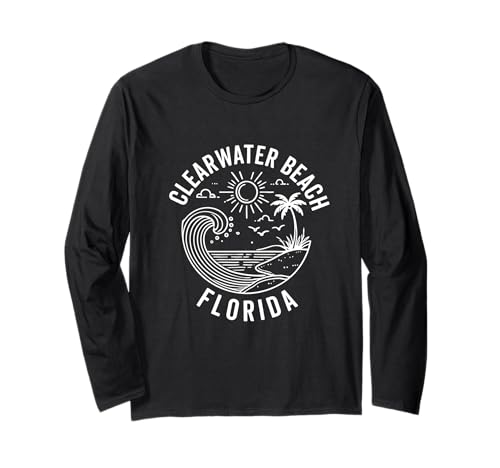 Clearwater Beach Florida FL Souvenirs Herren Damen Mädchen Langarmshirt Clearwater Beach Florida FL Souvenirs Herren Damen Mädchen Langarmshirt von clearwater beach florida FL souvenirs
