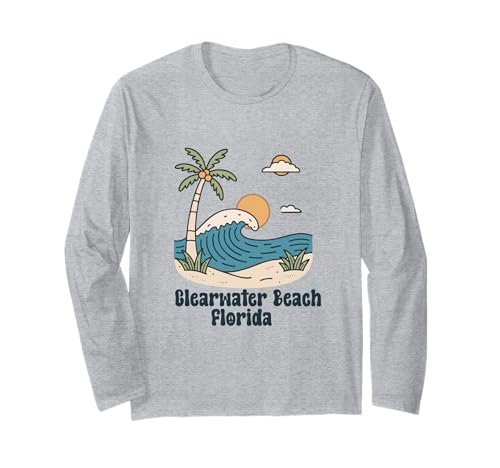 Clearwater Beach Florida FL Souvenirs Herren Damen Mädchen Langarmshirt Clearwater Beach Florida FL Souvenirs Herren Damen Mädchen Langarmshirt von clearwater beach florida FL souvenirs