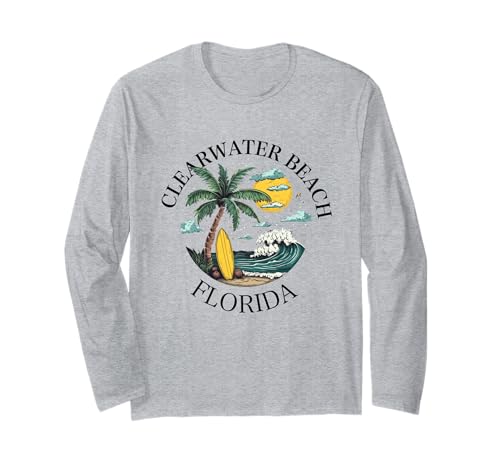 Clearwater Beach Florida FL Souvenirs Herren Damen Mädchen Langarmshirt von clearwater beach florida FL souvenirs